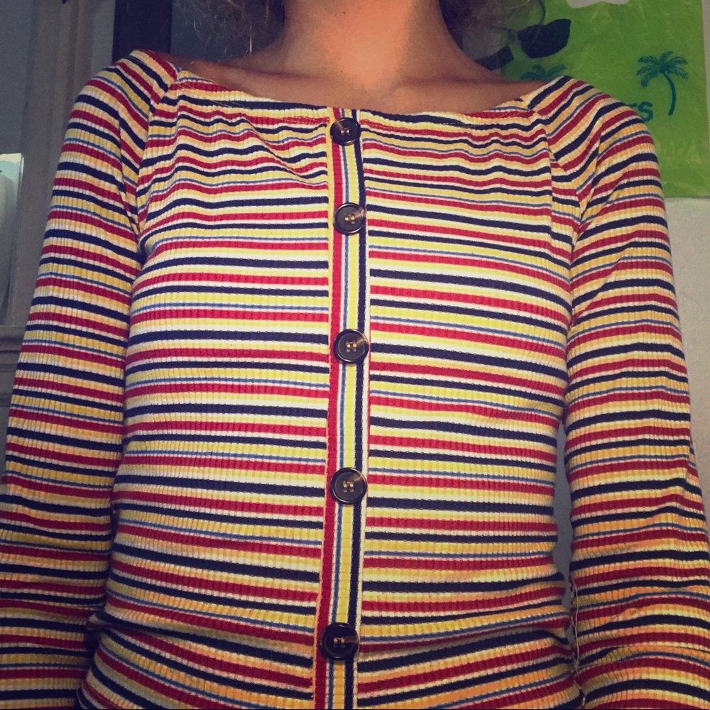 striped longsleeve button shirt